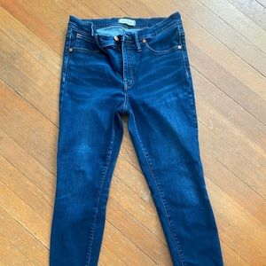 Madewell size 30 womens 9” high waisted jeans, gently used, nice stretch to them